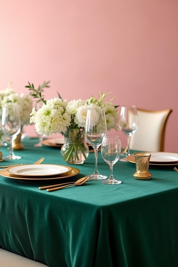 jewel tones with gold