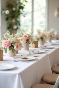 kid friendly wedding table setup