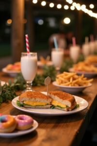 late night wedding snack stations