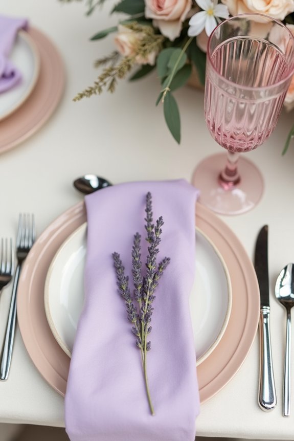 lavender and neutral elegance