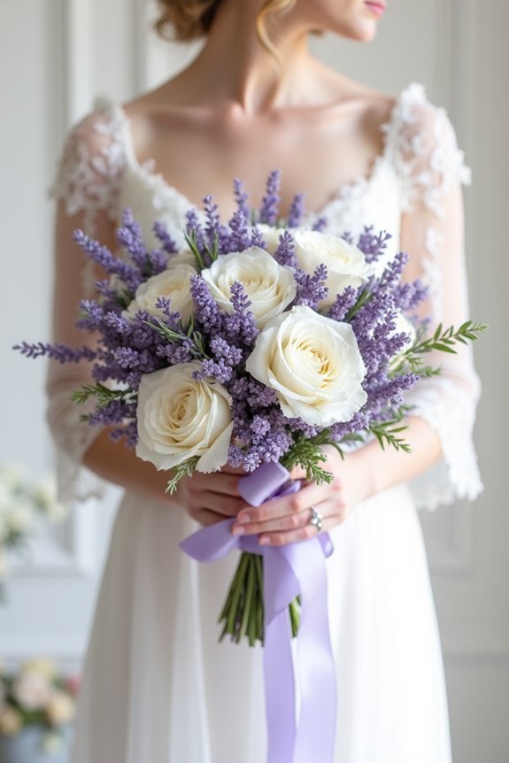 lavender and white elegance