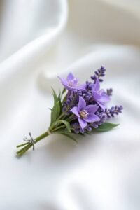 lavender boutonniere crafting guide