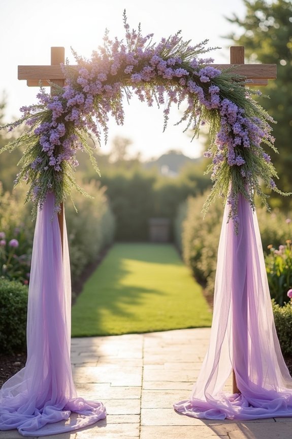 lavender ceremony decor ideas