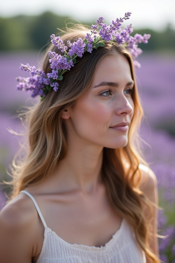 lavender crown style tips