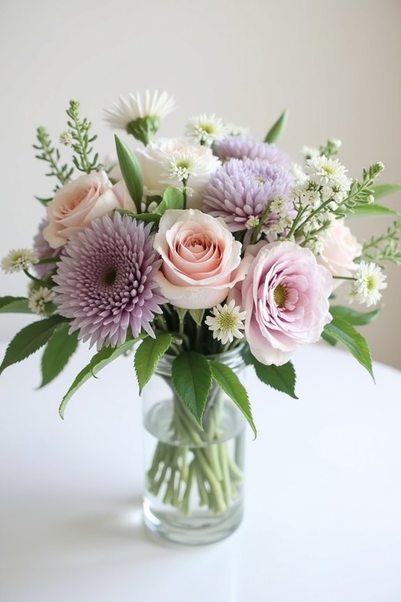 lavender paired with complementary blooms