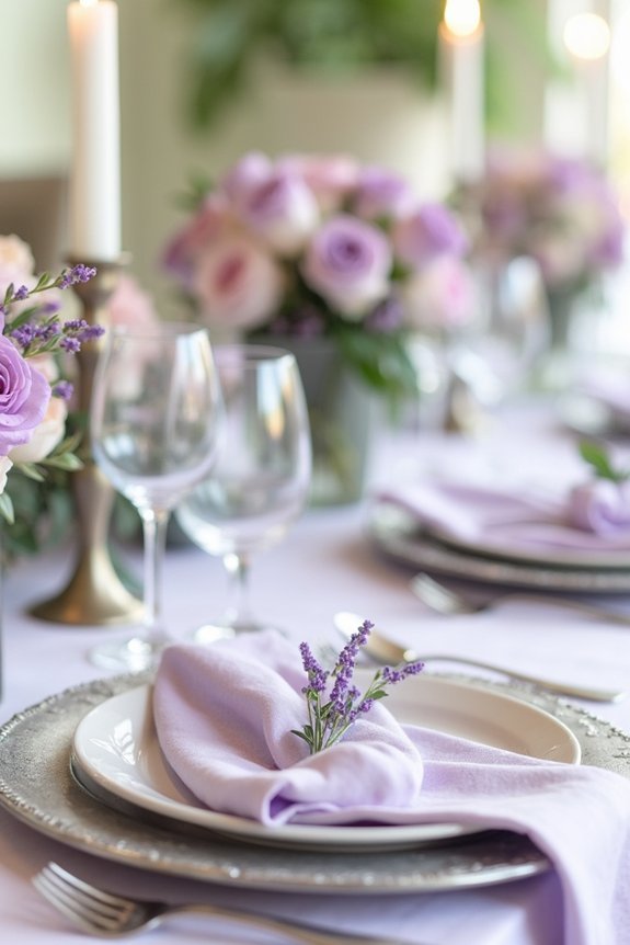 lavender palettes with metals