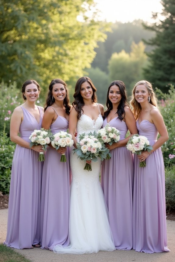 lavender theme for wedding attire