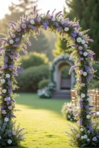 lavender wedding arch inspiration
