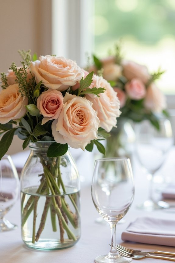 layered centerpiece height variation