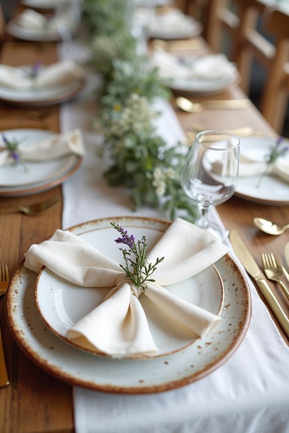 layered fabrics create elegance