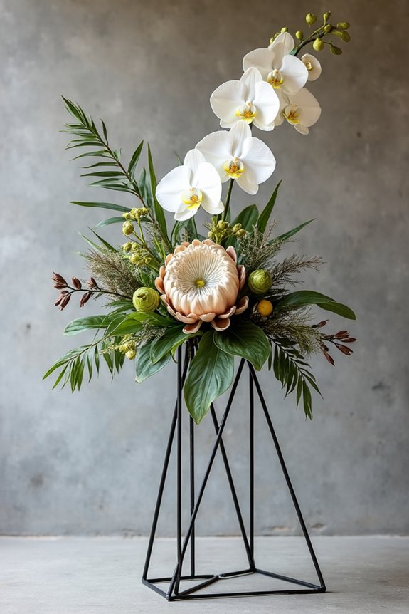layered floral design elements