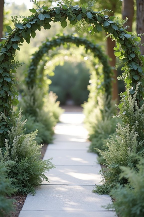 layered greenery for elegance