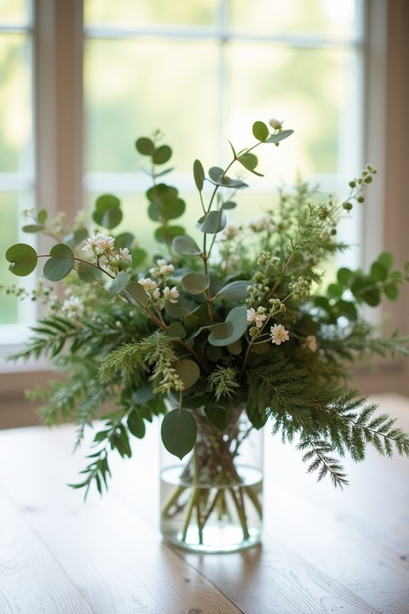 layered greenery for movement