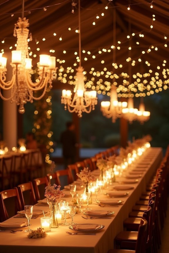 layered lighting for romance