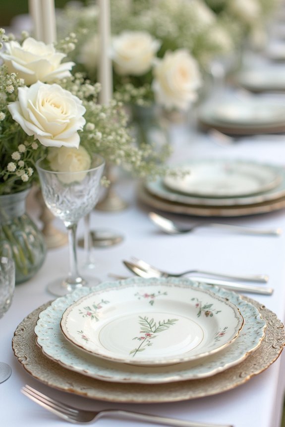 layered mismatched china elegance