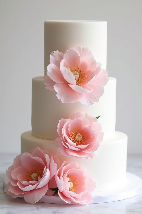 layered peonies for elegance