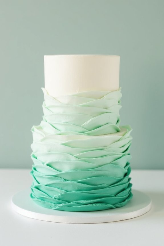 layered sage ombre elegance