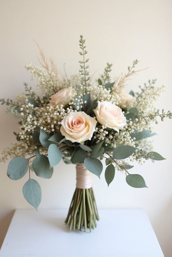 layered textured wedding bouquet