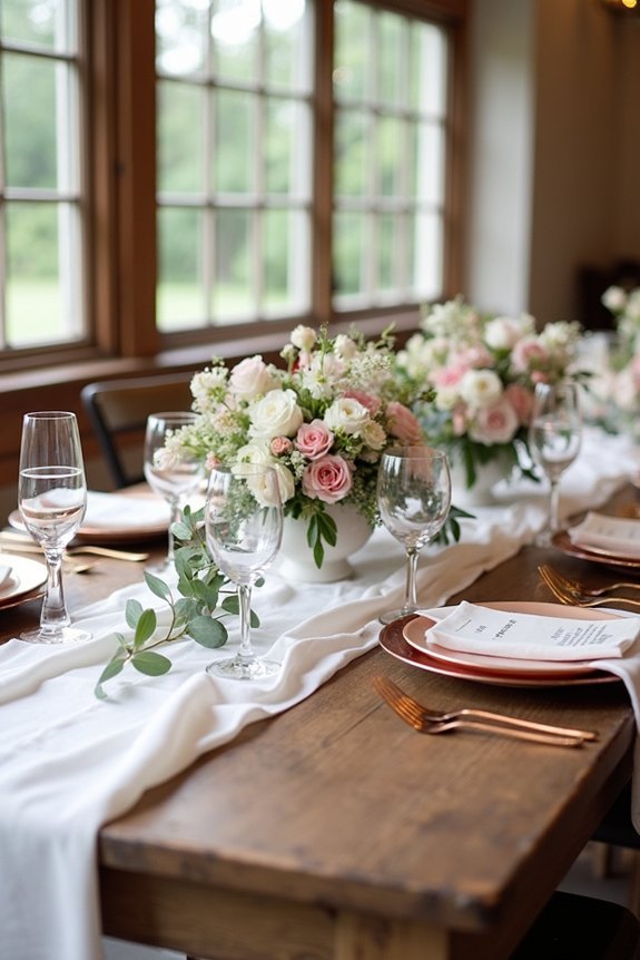layered textured wedding decor