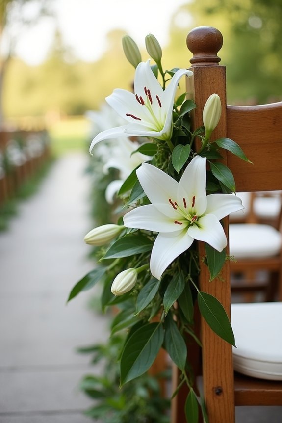 lily garlands for ceremony d cor