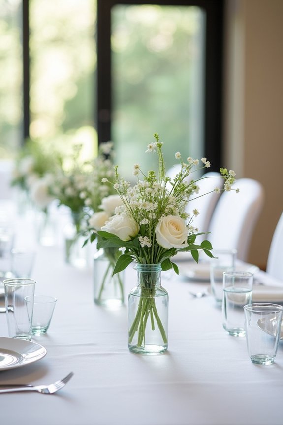 low profile centerpiece arrangements enhance conversation