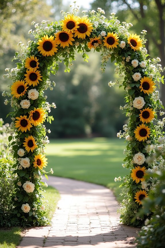 lush floral abundance arch
