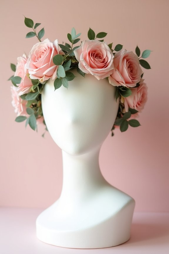 lush floral crown elegance