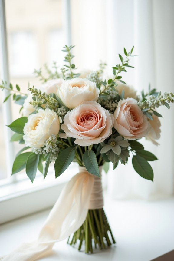 lush garden rose bouquet