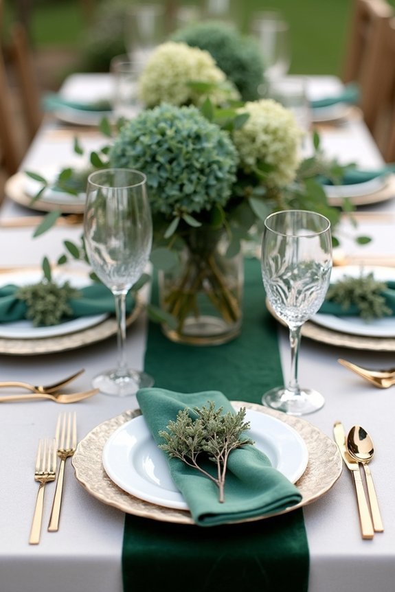 lush green floral arrangements
