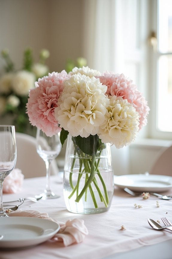 lush hydrangea wedding centerpieces
