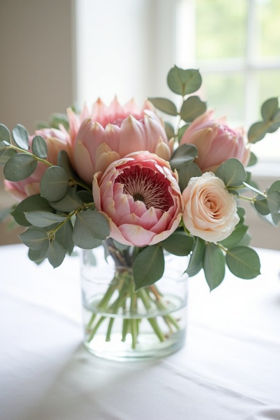 lush romantic garden centerpieces