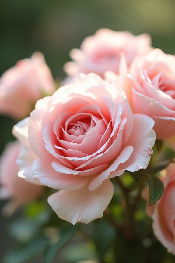 lush romantic garden roses