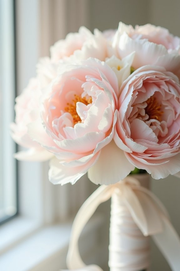 luxe peony bouquet elegance