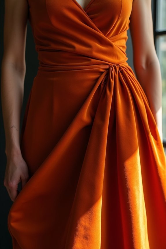 luxurious burnt orange elegance