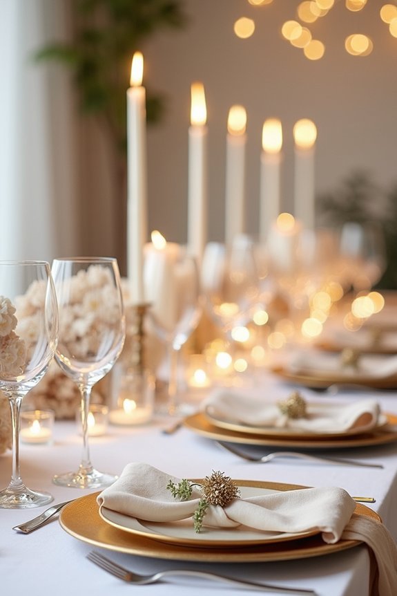 luxurious gold wedding details