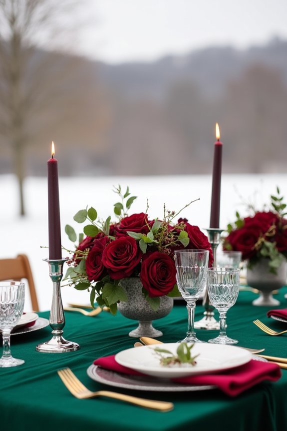 luxurious jewel tone winter weddings
