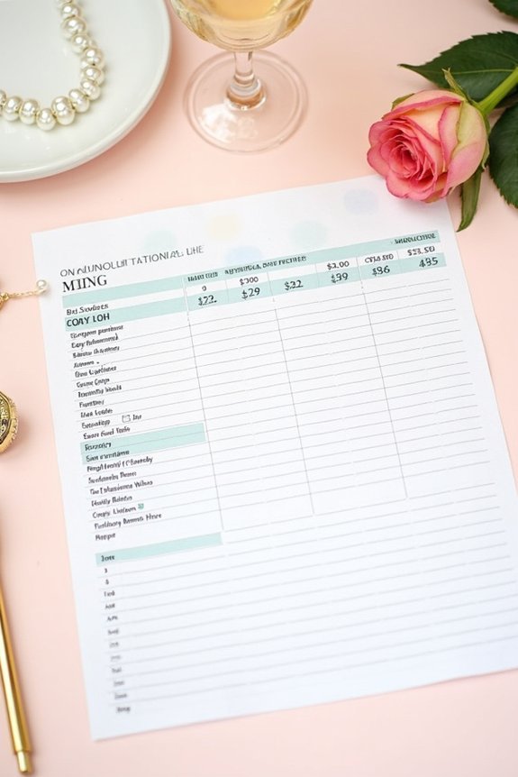 maid of honor budgeting essentials