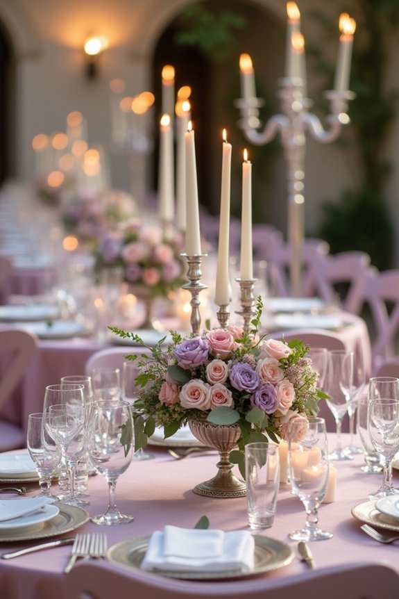 mauve as elegant accent