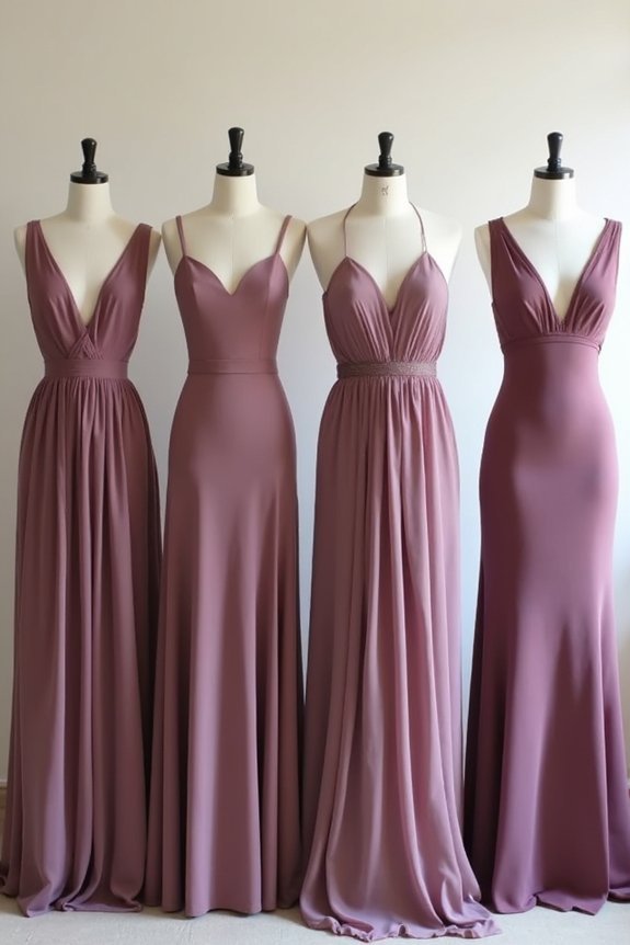 mauve dress fabrics explained