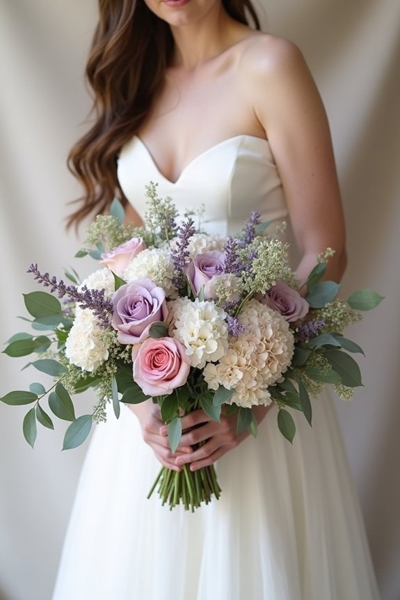mauve florals enhance photography