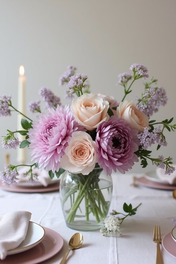 mauve flowers by season