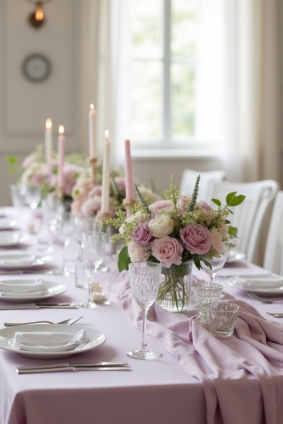 mauve palette with elegance