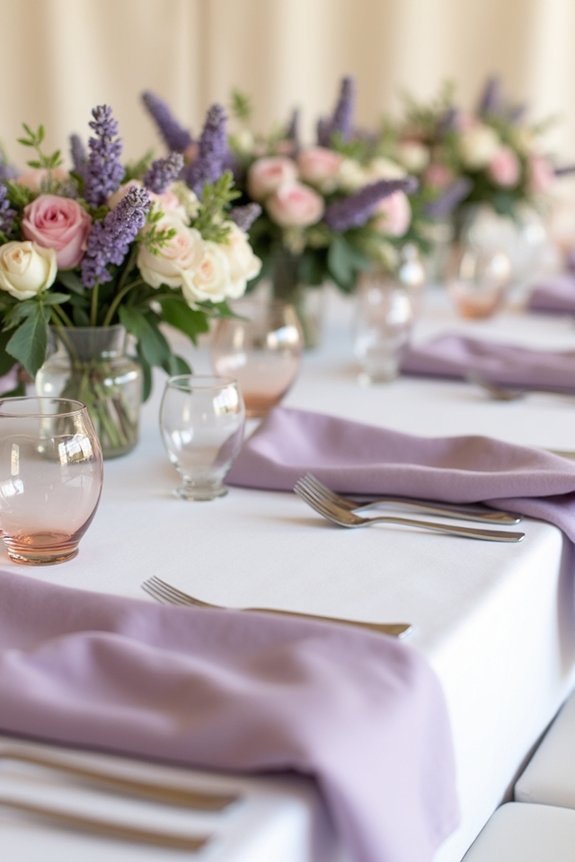 mauve shades define wedding aesthetics