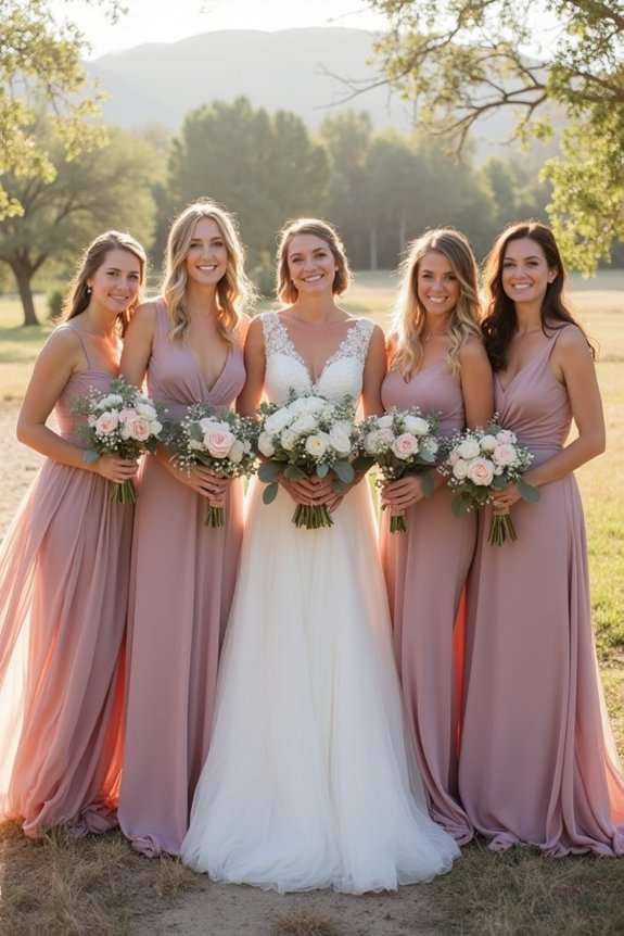 mauve suits all weddings