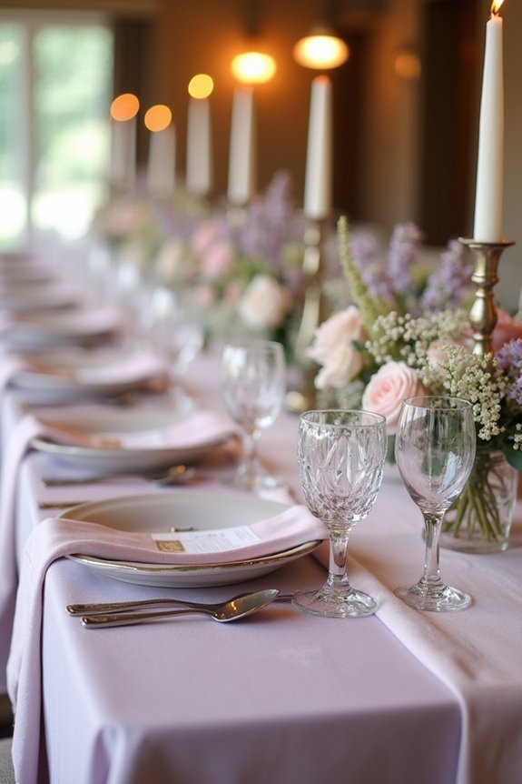 mauve wedding color combinations