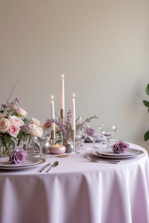 mauve wedding decor inspiration