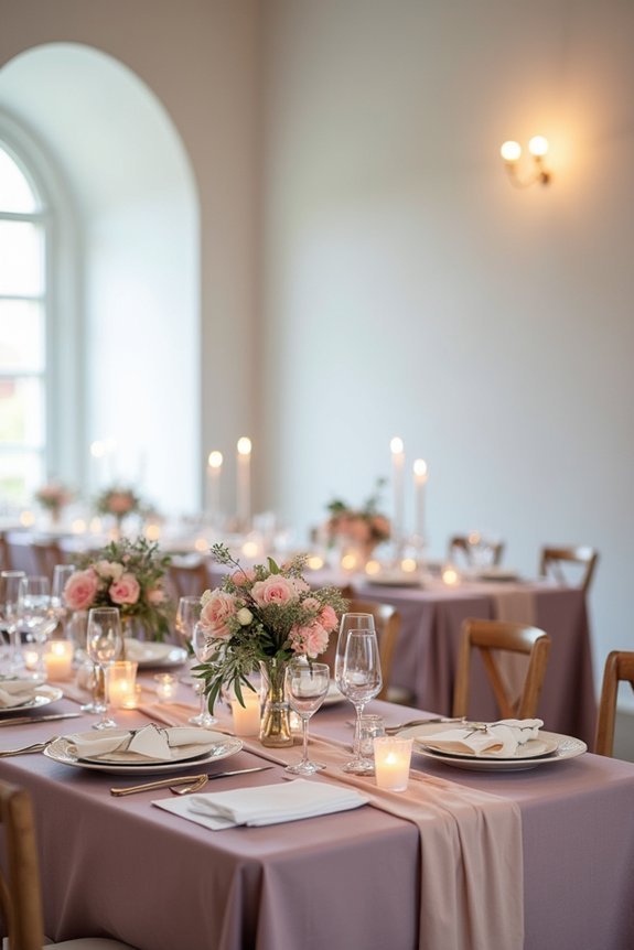 mauve wedding design inspiration
