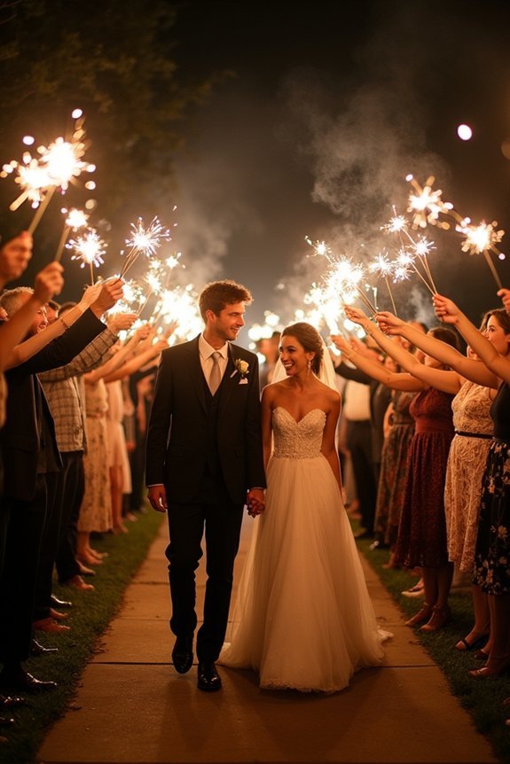 memorable wedding send off