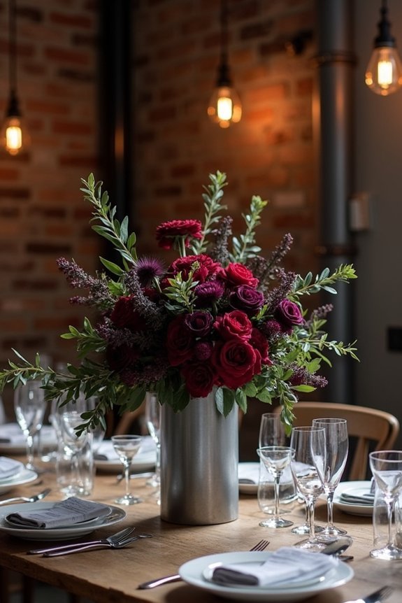 metal vessels moody florals
