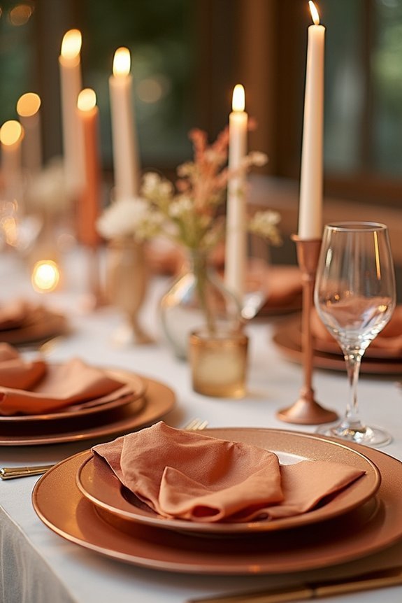 metallic accents elevate warmth